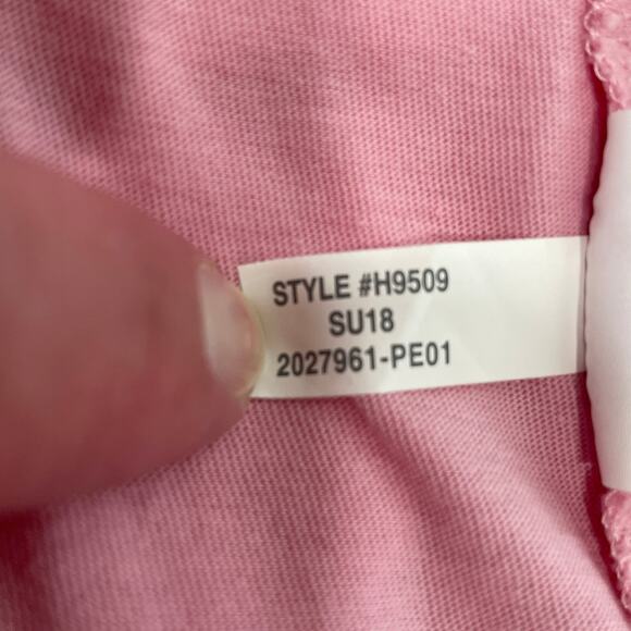 MADEWELL Pink Knotted Front Cropped Short Sleeve T-Shirt Top XXS - Picture 10 of 12
